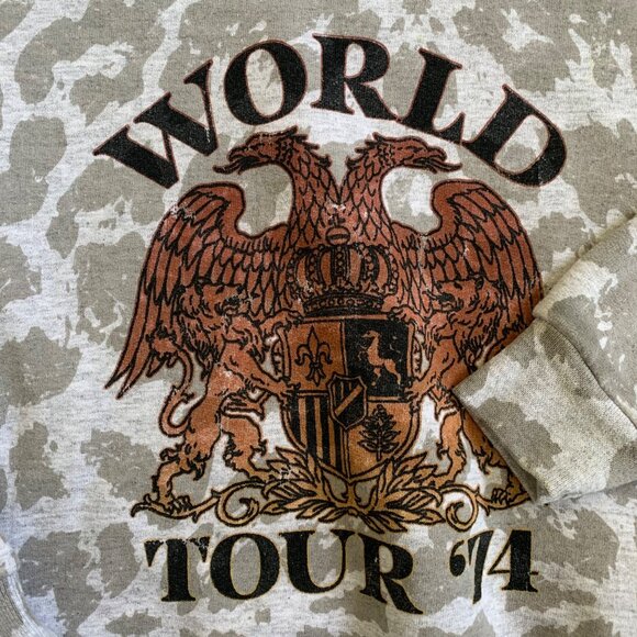 American Highway World Tour 74 Animal Print Crewneck Sweatshirt - Picture 4 of 6